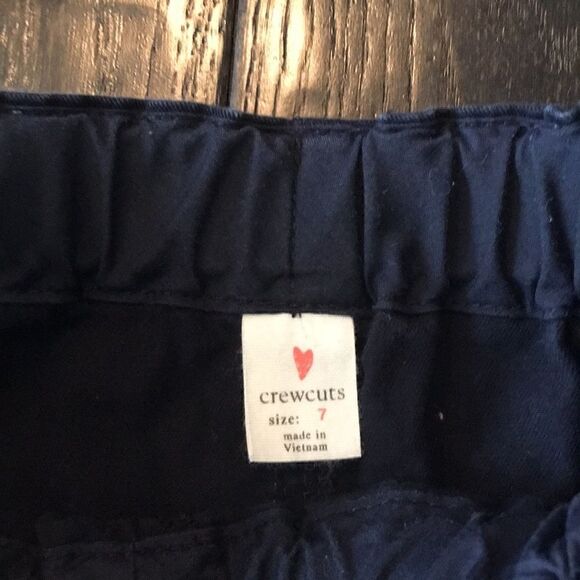 J crew Crewcuts girls navy blue ruffle shorts sz 7 - Picture 3 of 3